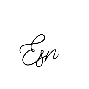 How to make Esn name signature. Use Bearetta-2O07w style for creating short signs online. This is the latest handwritten sign. Esn signature style 12 images and pictures png