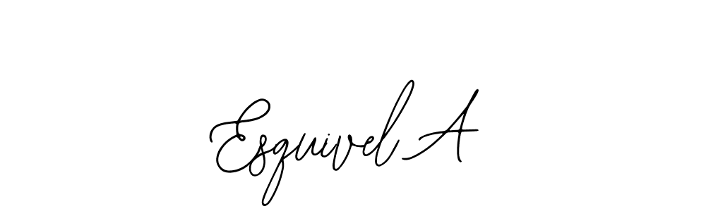 Make a beautiful signature design for name Esquivel A. With this signature (Bearetta-2O07w) style, you can create a handwritten signature for free. Esquivel A signature style 12 images and pictures png