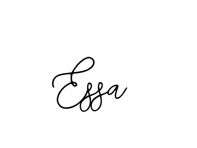 You should practise on your own different ways (Bearetta-2O07w) to write your name (Essa) in signature. don't let someone else do it for you. Essa signature style 12 images and pictures png