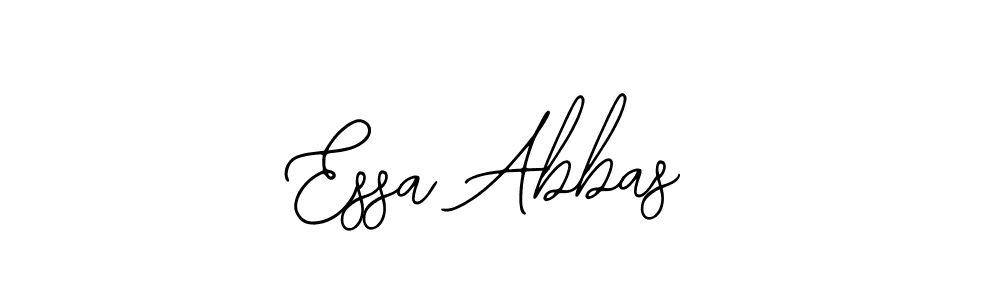 How to make Essa Abbas name signature. Use Bearetta-2O07w style for creating short signs online. This is the latest handwritten sign. Essa Abbas signature style 12 images and pictures png