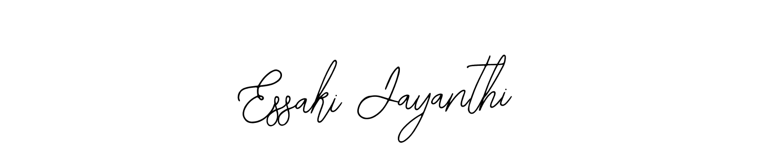 Bearetta-2O07w is a professional signature style that is perfect for those who want to add a touch of class to their signature. It is also a great choice for those who want to make their signature more unique. Get Essaki Jayanthi name to fancy signature for free. Essaki Jayanthi signature style 12 images and pictures png