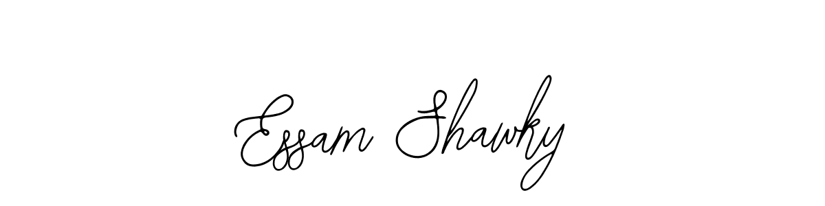 if you are searching for the best signature style for your name Essam Shawky. so please give up your signature search. here we have designed multiple signature styles  using Bearetta-2O07w. Essam Shawky signature style 12 images and pictures png