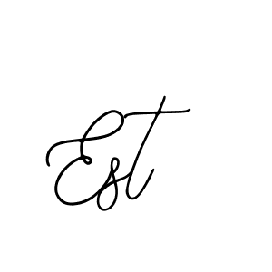 Use a signature maker to create a handwritten signature online. With this signature software, you can design (Bearetta-2O07w) your own signature for name Est. Est signature style 12 images and pictures png