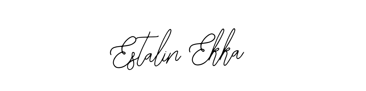 Use a signature maker to create a handwritten signature online. With this signature software, you can design (Bearetta-2O07w) your own signature for name Estalin Ekka. Estalin Ekka signature style 12 images and pictures png