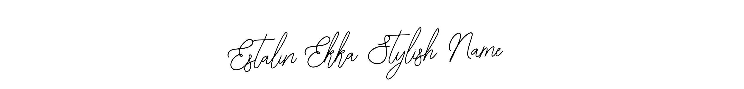 How to make Estalin Ekka Stylish Name name signature. Use Bearetta-2O07w style for creating short signs online. This is the latest handwritten sign. Estalin Ekka Stylish Name signature style 12 images and pictures png