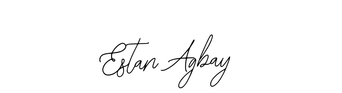 Bearetta-2O07w is a professional signature style that is perfect for those who want to add a touch of class to their signature. It is also a great choice for those who want to make their signature more unique. Get Estan Agbay name to fancy signature for free. Estan Agbay signature style 12 images and pictures png