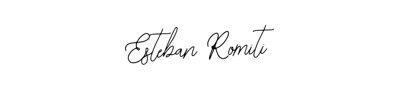 The best way (Bearetta-2O07w) to make a short signature is to pick only two or three words in your name. The name Esteban Romiti include a total of six letters. For converting this name. Esteban Romiti signature style 12 images and pictures png
