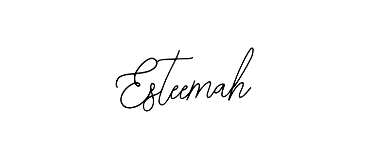 Design your own signature with our free online signature maker. With this signature software, you can create a handwritten (Bearetta-2O07w) signature for name Esteemah. Esteemah signature style 12 images and pictures png