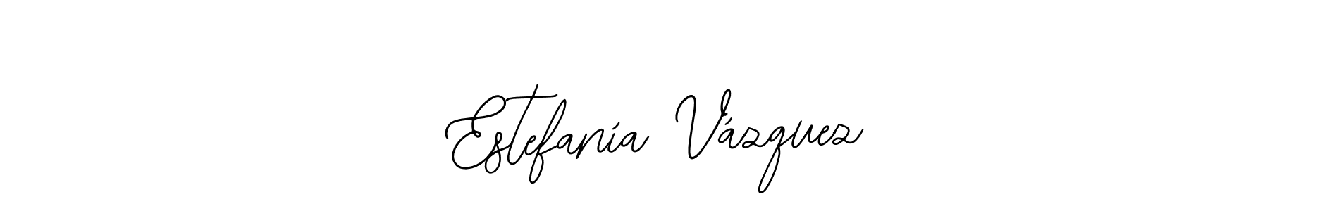 You should practise on your own different ways (Bearetta-2O07w) to write your name (Estefanía Vázquez) in signature. don't let someone else do it for you. Estefanía Vázquez signature style 12 images and pictures png