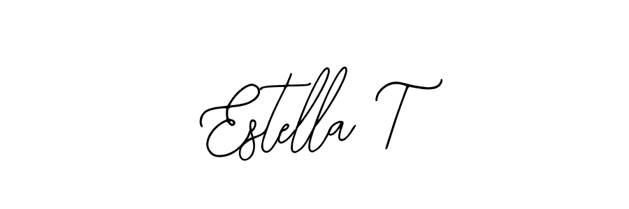 Make a beautiful signature design for name Estella T. Use this online signature maker to create a handwritten signature for free. Estella T signature style 12 images and pictures png
