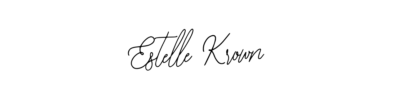Design your own signature with our free online signature maker. With this signature software, you can create a handwritten (Bearetta-2O07w) signature for name Estelle Krown. Estelle Krown signature style 12 images and pictures png