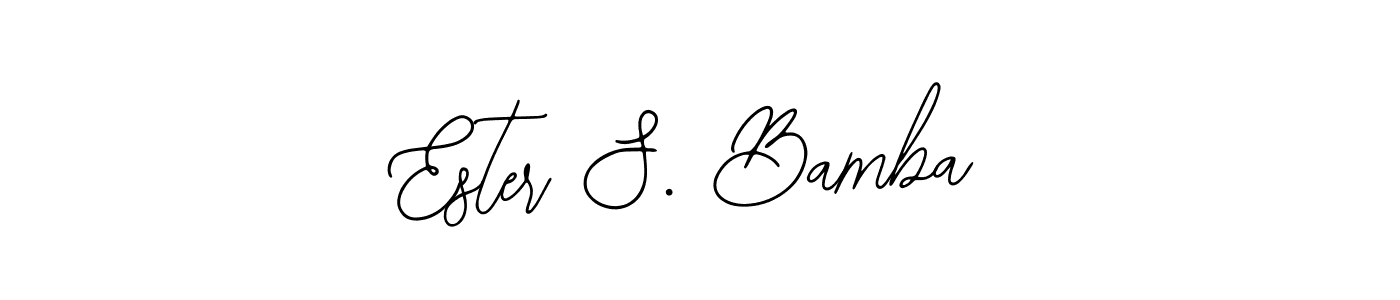 Similarly Bearetta-2O07w is the best handwritten signature design. Signature creator online .You can use it as an online autograph creator for name Ester S. Bamba. Ester S. Bamba signature style 12 images and pictures png