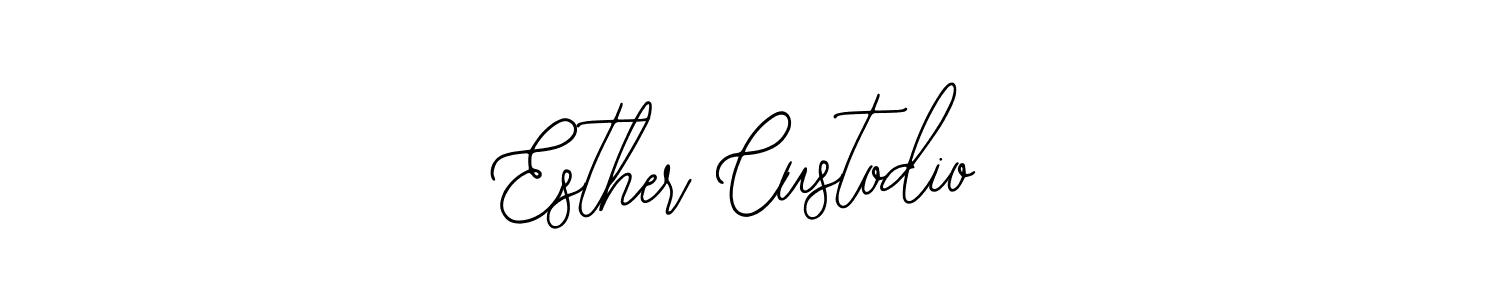 if you are searching for the best signature style for your name Esther Custodio. so please give up your signature search. here we have designed multiple signature styles  using Bearetta-2O07w. Esther Custodio signature style 12 images and pictures png