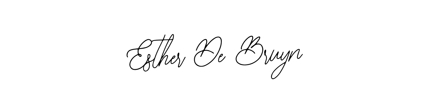 Use a signature maker to create a handwritten signature online. With this signature software, you can design (Bearetta-2O07w) your own signature for name Esther De Bruyn. Esther De Bruyn signature style 12 images and pictures png