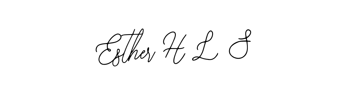 Also we have Esther H L S name is the best signature style. Create professional handwritten signature collection using Bearetta-2O07w autograph style. Esther H L S signature style 12 images and pictures png