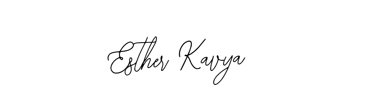 Use a signature maker to create a handwritten signature online. With this signature software, you can design (Bearetta-2O07w) your own signature for name Esther Kavya. Esther Kavya signature style 12 images and pictures png