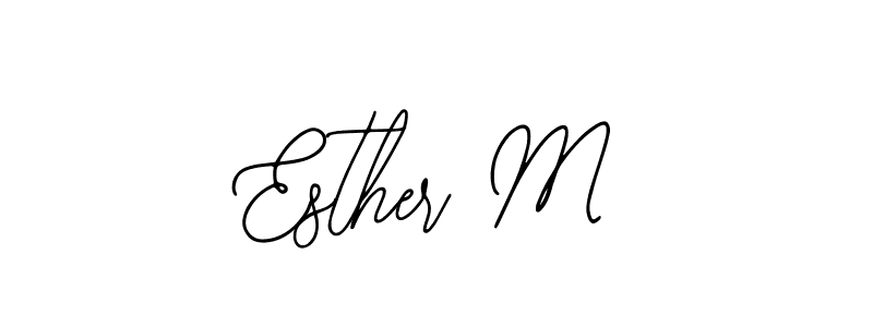 Esther M stylish signature style. Best Handwritten Sign (Bearetta-2O07w) for my name. Handwritten Signature Collection Ideas for my name Esther M. Esther M signature style 12 images and pictures png