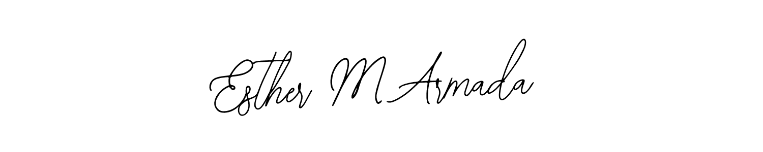 The best way (Bearetta-2O07w) to make a short signature is to pick only two or three words in your name. The name Esther M Armada include a total of six letters. For converting this name. Esther M Armada signature style 12 images and pictures png
