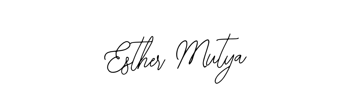 if you are searching for the best signature style for your name Esther Mutya. so please give up your signature search. here we have designed multiple signature styles  using Bearetta-2O07w. Esther Mutya signature style 12 images and pictures png