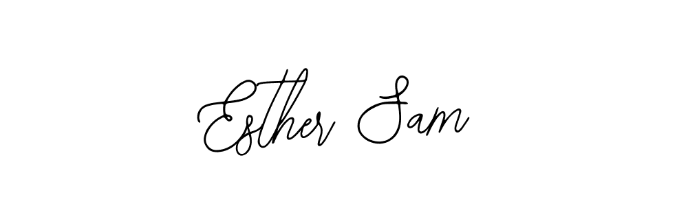 if you are searching for the best signature style for your name Esther Sam. so please give up your signature search. here we have designed multiple signature styles  using Bearetta-2O07w. Esther Sam signature style 12 images and pictures png