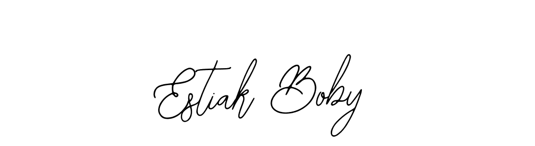 How to make Estiak Boby signature? Bearetta-2O07w is a professional autograph style. Create handwritten signature for Estiak Boby name. Estiak Boby signature style 12 images and pictures png