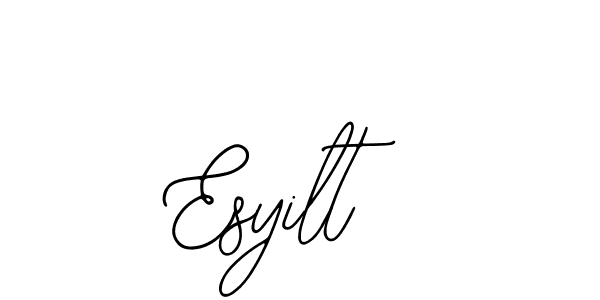 Design your own signature with our free online signature maker. With this signature software, you can create a handwritten (Bearetta-2O07w) signature for name Esyilt. Esyilt signature style 12 images and pictures png