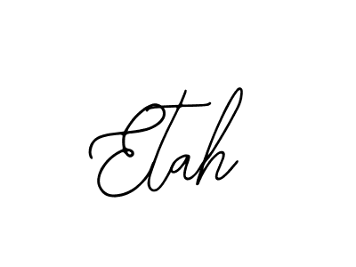 Make a beautiful signature design for name Etah. Use this online signature maker to create a handwritten signature for free. Etah signature style 12 images and pictures png