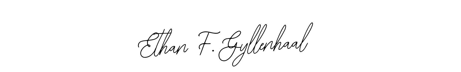 Bearetta-2O07w is a professional signature style that is perfect for those who want to add a touch of class to their signature. It is also a great choice for those who want to make their signature more unique. Get Ethan F. Gyllenhaal name to fancy signature for free. Ethan F. Gyllenhaal signature style 12 images and pictures png