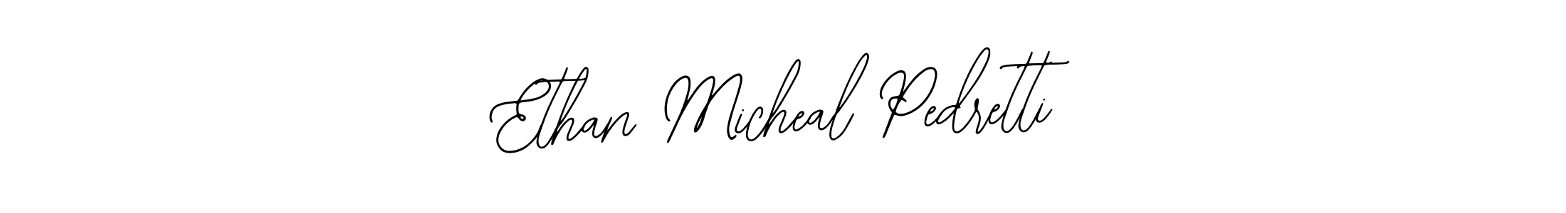 Similarly Bearetta-2O07w is the best handwritten signature design. Signature creator online .You can use it as an online autograph creator for name Ethan Micheal Pedretti. Ethan Micheal Pedretti signature style 12 images and pictures png