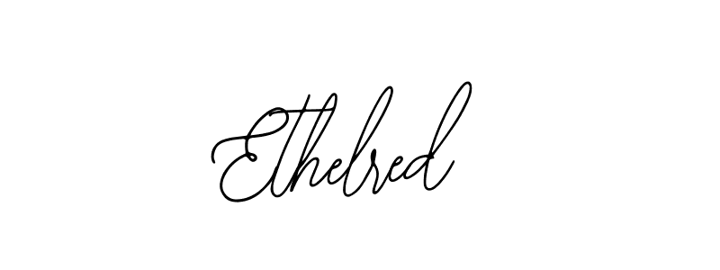 Make a beautiful signature design for name Ethelred. With this signature (Bearetta-2O07w) style, you can create a handwritten signature for free. Ethelred signature style 12 images and pictures png