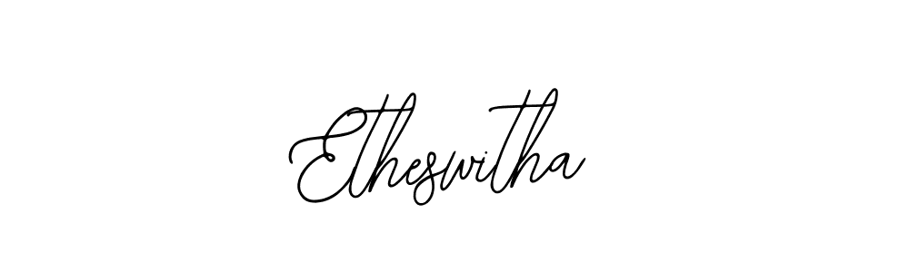 Etheswitha stylish signature style. Best Handwritten Sign (Bearetta-2O07w) for my name. Handwritten Signature Collection Ideas for my name Etheswitha. Etheswitha signature style 12 images and pictures png