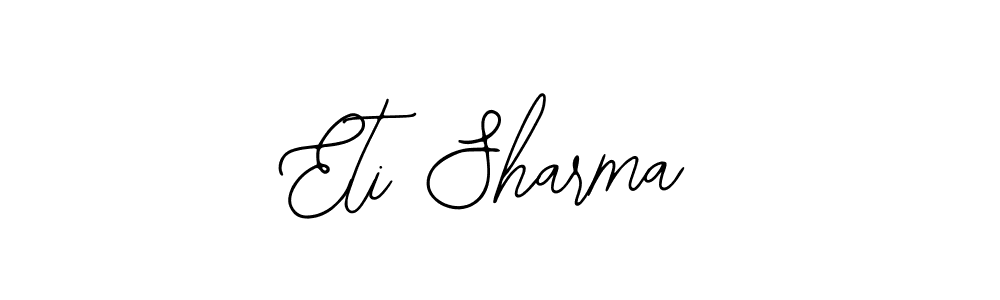 Use a signature maker to create a handwritten signature online. With this signature software, you can design (Bearetta-2O07w) your own signature for name Eti Sharma. Eti Sharma signature style 12 images and pictures png