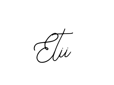 Use a signature maker to create a handwritten signature online. With this signature software, you can design (Bearetta-2O07w) your own signature for name Etii. Etii signature style 12 images and pictures png