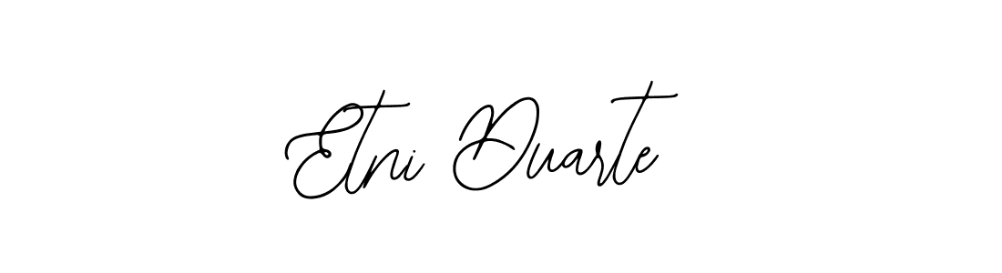 Bearetta-2O07w is a professional signature style that is perfect for those who want to add a touch of class to their signature. It is also a great choice for those who want to make their signature more unique. Get Etni Duarte name to fancy signature for free. Etni Duarte signature style 12 images and pictures png