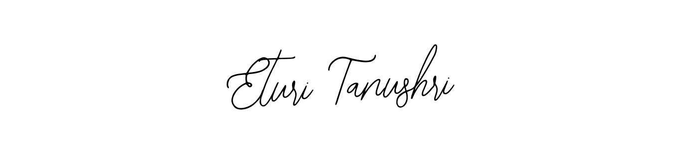 Bearetta-2O07w is a professional signature style that is perfect for those who want to add a touch of class to their signature. It is also a great choice for those who want to make their signature more unique. Get Eturi Tanushri name to fancy signature for free. Eturi Tanushri signature style 12 images and pictures png