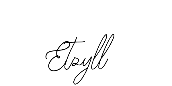 How to make Etzyll name signature. Use Bearetta-2O07w style for creating short signs online. This is the latest handwritten sign. Etzyll signature style 12 images and pictures png