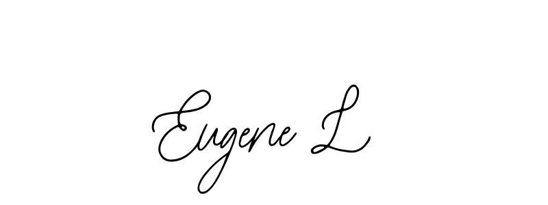The best way (Bearetta-2O07w) to make a short signature is to pick only two or three words in your name. The name Eugene L include a total of six letters. For converting this name. Eugene L signature style 12 images and pictures png