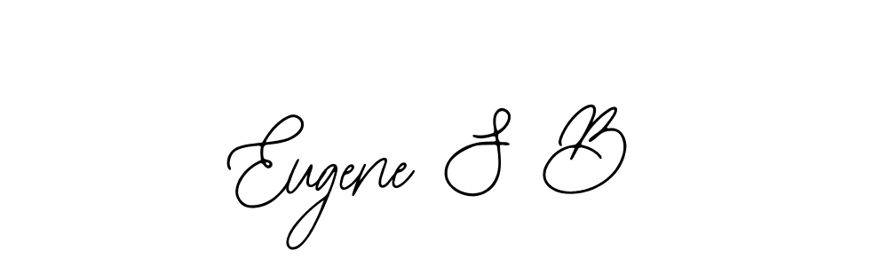 The best way (Bearetta-2O07w) to make a short signature is to pick only two or three words in your name. The name Eugene S B include a total of six letters. For converting this name. Eugene S B signature style 12 images and pictures png