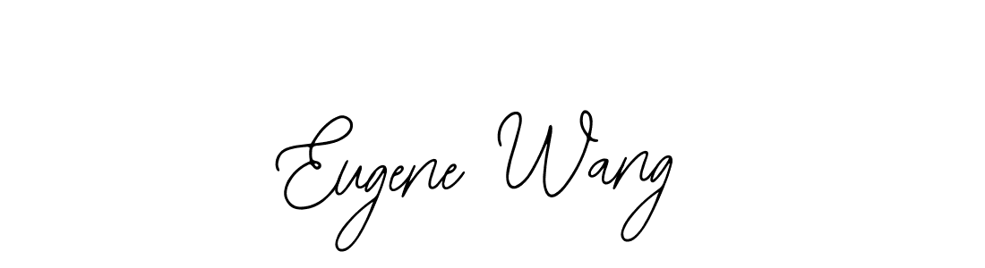Use a signature maker to create a handwritten signature online. With this signature software, you can design (Bearetta-2O07w) your own signature for name Eugene Wang. Eugene Wang signature style 12 images and pictures png