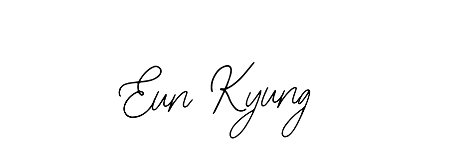 You should practise on your own different ways (Bearetta-2O07w) to write your name (Eun Kyung) in signature. don't let someone else do it for you. Eun Kyung signature style 12 images and pictures png