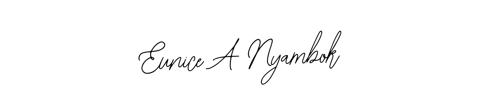 You can use this online signature creator to create a handwritten signature for the name Eunice A Nyambok. This is the best online autograph maker. Eunice A Nyambok signature style 12 images and pictures png