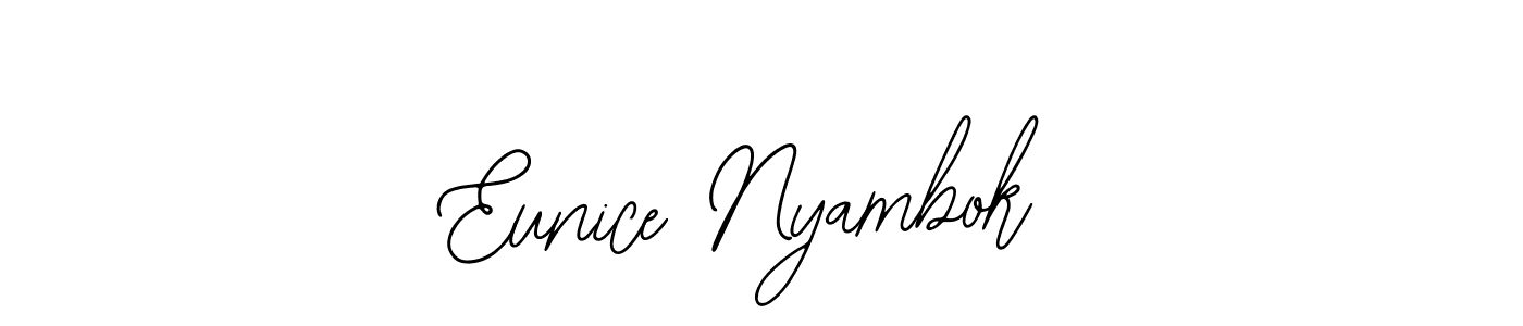 if you are searching for the best signature style for your name Eunice Nyambok. so please give up your signature search. here we have designed multiple signature styles  using Bearetta-2O07w. Eunice Nyambok signature style 12 images and pictures png