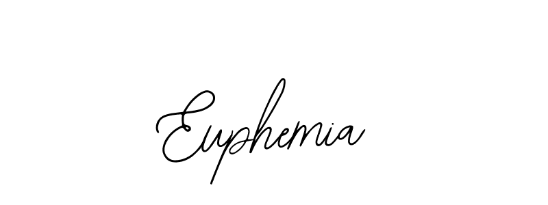 Similarly Bearetta-2O07w is the best handwritten signature design. Signature creator online .You can use it as an online autograph creator for name Euphemia. Euphemia signature style 12 images and pictures png