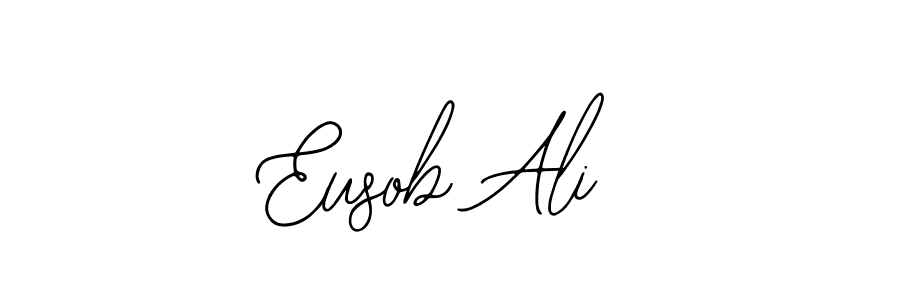 How to make Eusob Ali name signature. Use Bearetta-2O07w style for creating short signs online. This is the latest handwritten sign. Eusob Ali signature style 12 images and pictures png