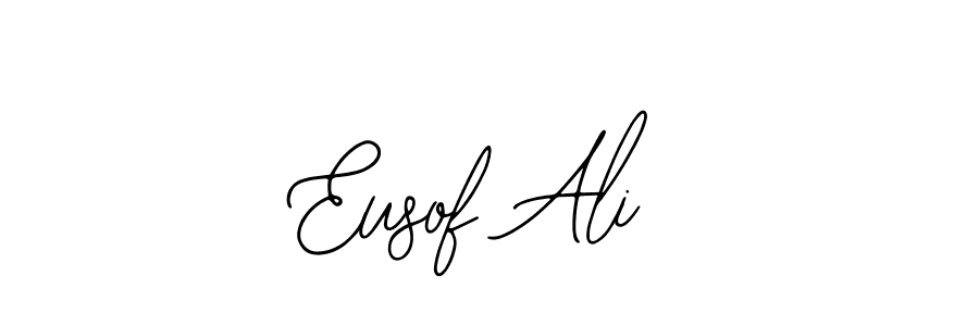 Make a beautiful signature design for name Eusof Ali. Use this online signature maker to create a handwritten signature for free. Eusof Ali signature style 12 images and pictures png