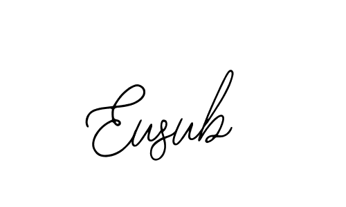 Also You can easily find your signature by using the search form. We will create Eusub name handwritten signature images for you free of cost using Bearetta-2O07w sign style. Eusub signature style 12 images and pictures png