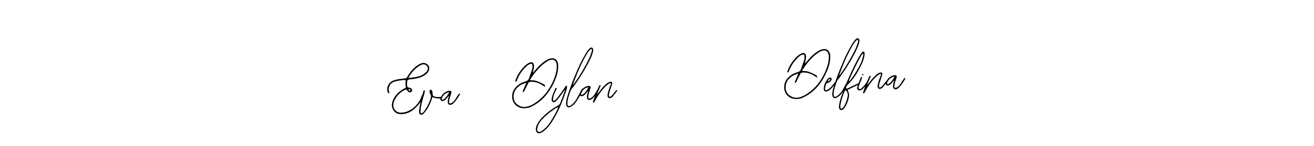 Make a beautiful signature design for name Eva   Dylan         Delfina. With this signature (Bearetta-2O07w) style, you can create a handwritten signature for free. Eva   Dylan         Delfina signature style 12 images and pictures png