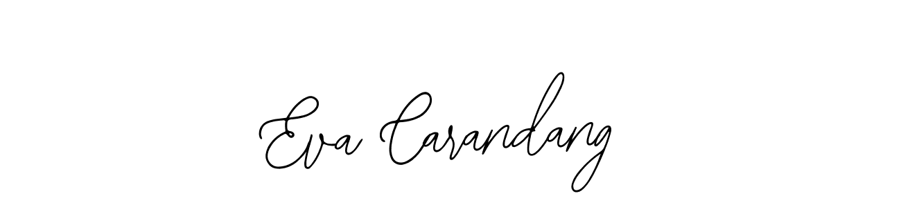 How to make Eva Carandang name signature. Use Bearetta-2O07w style for creating short signs online. This is the latest handwritten sign. Eva Carandang signature style 12 images and pictures png