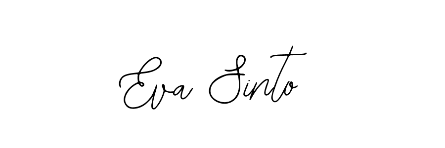 You should practise on your own different ways (Bearetta-2O07w) to write your name (Eva Sinto) in signature. don't let someone else do it for you. Eva Sinto signature style 12 images and pictures png