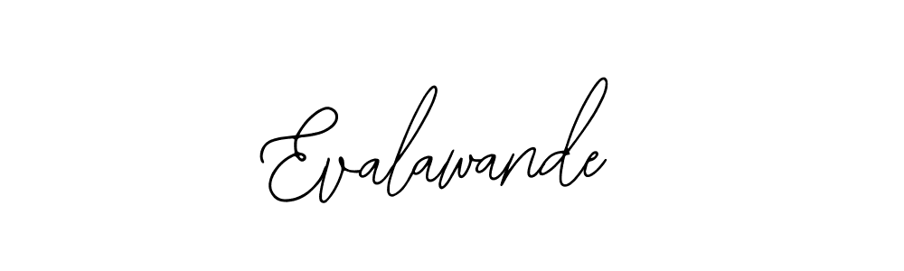 if you are searching for the best signature style for your name Evalawande. so please give up your signature search. here we have designed multiple signature styles  using Bearetta-2O07w. Evalawande signature style 12 images and pictures png